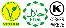 logo kasher pareve vegan halal